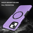 thumbnail image 2 of Feishell for iPhone 14 Case, [Compatible with MagSafe] Anti Fingerprint, Anti Scratch, Non Slip, Sleek, Shockproof, Military Grade Protection Case For iPhone 14, Purple, 2 of 10