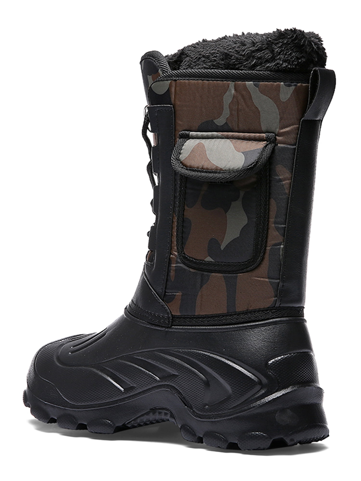 Mens Winter Snow Boots Warm Shoes Lightweight Outdoor Water Resistant Hiking Boots for Men