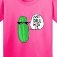 thumbnail image 4 of Inktastic Just Dill with It Chill Dill Pickle in Sunglasses Youth T-Shirt, 4 of 5