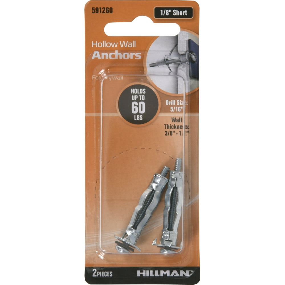 Hillman Pan Head ComboDrive Hollow Wall Anchor (1/8" Short) Walmart