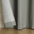 thumbnail image 4 of Sun Zero Arlo 2-Piece Textured Thermal Insulated Room Darkening Grommet Curtain Panel Pair, Gray, 40"W x 63"L, 4 of 7