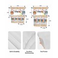 thumbnail image 5 of Orange Pumpkin Thanksgiving Swag Kitchen Curtains Sets for Windows 24 Inch Length, Fall Leaves Retro Plaid Short Window Curtain Panels Swags Valances and Tiers 3 Piece Set for Cafe/Dining Room, 5 of 5