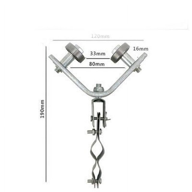 Sale Today Clearance! Leg Pulley Hoist Assembly, Round Flat Cable Steel Rope, Angle Iron Suspension Pulley System, Steel Hoist Kit for DIY or Industrial Use