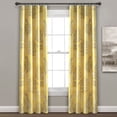 thumbnail image 1 of Paneles de cortina de ventana opacos con bolsillo de varilla con aislamiento de 醨bol lineal Juego de 38X95 amarillo / gris Lush Decor 16T004497, 1 of 2