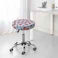 thumbnail image 7 of Hirioo Strawberries for Round Bar Stool Seat Covers Washable Stool Cushion Slipcover Elastic Bar Chair Covers for 12-14 Inch Chair-13 inch, 7 of 7