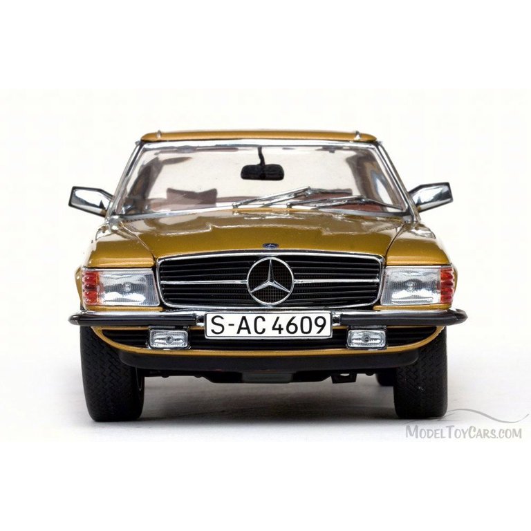 1977 Mercedes-Benz 350 SL Coupe, Gold - Sun Star 4609 - 1/18 Scale Diecast  Model Toy Car