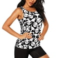 thumbnail image 2 of Fotbe Seamless Pattern Cute Panda Blusas Sin Mangas para Mujer – Estilo Casual, Corte Suelto, Slim-Fit, Cuello Redondo Deportivo, Tops de Verano para Gimnasio y Yoga-Small, 2 of 7