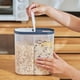thumbnail image 5 of Envase dividido ahorro de espacio del cereal para la cocina, envase de almacenamiento hermético plásado del dispensador de la comida del grano, 5 of 8