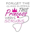 thumbnail image 2 of Girls This Princess wears Scrubs Cute Girly Wall Decal Decoration Nursing Encouraging Quote Vinyl Wall Decal Lasts Years and Easily Removable - Size: 9 In(W) x 10 In(H), 2 of 5