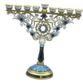 thumbnail image 5 of CoudarTitie 9 Branch Menorah Metal Candelabra 18.3x17cm Versatile Traditional for Home Altar, 5 of 9