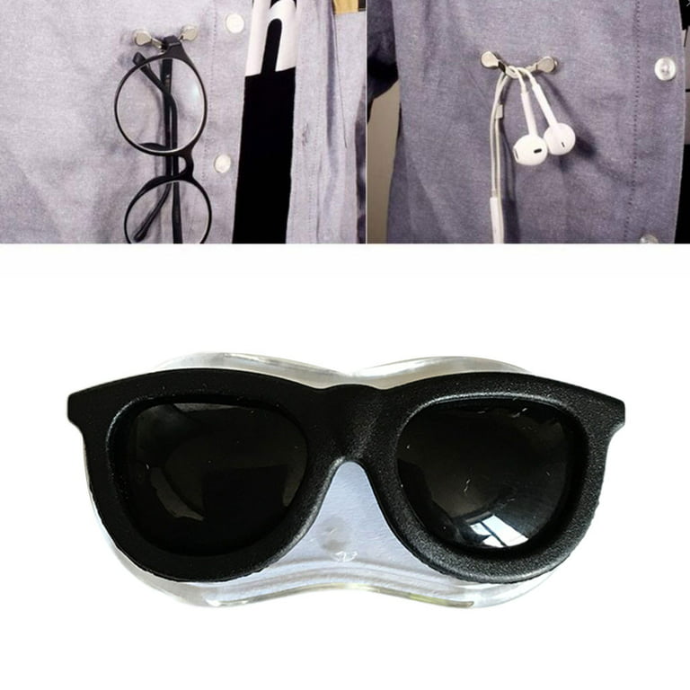 Magnetic Eyeglass Holder Clips Badge Hang Magnet Hook Portable Clothes  Buckle