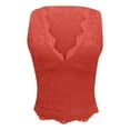 thumbnail image 4 of MIXUE Tank Top for Women Summer Solid Color Floral Lace V Neck Sleeveless Slim Fit Casual Night Out Camisole Vest Womens Tank Tops Streetwear,Red,L, 4 of 5