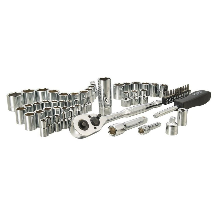 STANLEY Stmt71650 60 Piece Mechanics Socket Wrenches Tool Set