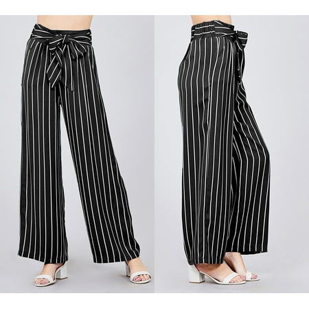 Palazzo Pants Tie At Ankle