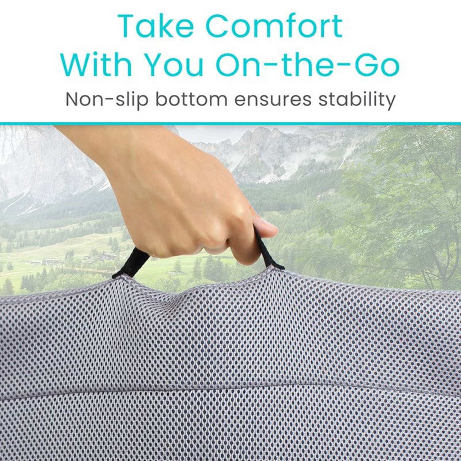 Vive Honeycomb Gel Seat Cushion – Pressure Relief Pad for Office Chair, Car & Wheelchair – Back, Sciatica & Tailbone Pain Support