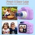 thumbnail image 2 of Kids Selfie Camera for Kids 1080HD 20MP Digital Camera for Boys Toddler Girl Toys, Christmas Birthday Gift for Age 3 4 5 6 7 8 9 10 Year Old with 32GB SD Card, Purple, 2 of 8