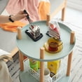 thumbnail image 4 of 3-Tier Blue Bookcase | 360° Rotating Shelf for Bedroom and Kitchen Use, 4 of 6