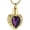 Purple, variant on Urn Necklaces for Ashes Birthstone Heart Shape Urns for Human Ashes Memorial Cremation Urn Locket Keepsake Ashes Jewelry