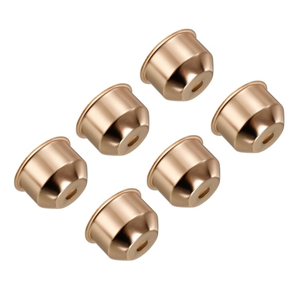 Uxcell Decorative Lamp Base Holder Cover Sleeve E26/E27 Lamp Socket Cup Gold Tone 6 Pack