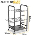 thumbnail image 2 of Ultrawall Garden Tool Organizer, Yard Tool Storage Rack for Garage Organization with Lockable Wheels, Garden Tool Stand for Rake, Brooms, Indoor & Outdoor Use, 2 of 5