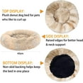 thumbnail image 2 of Cama de felpa para mascotas, cama para perros pequeños con forma de donut, cama redonda para perros, cama suave y relajante para perros y gatos, cama cómoda para gatos, diámetro exterior de 40 cm, 2 of 5