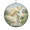 Acrylic & Wood Suncatcher, variant on Lotusprint LLC 2D Print Personalized White Horse Custom Shape Window Hanging Suncatcher , Floral Meadow Window Hanging