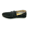 thumbnail image 3 of Polar Fox Mens Black Slip on Casual Driving Boat Shoes Buckle Design Styled In Italy, 3 of 6