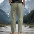 thumbnail image 6 of XIAOCHA Drawstring Waist Pants for Men Casual Everyday Relaxed Fit Baggy Trousers, 6 of 7