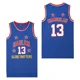 thumbnail image 2 of Camisetas de baloncesto Camiseta Harlem 13 Chamberlain Costura de alta calidad Bordado Ropa deportiva para exteriores Película Hip Hop 2024 Azul, 2 of 5