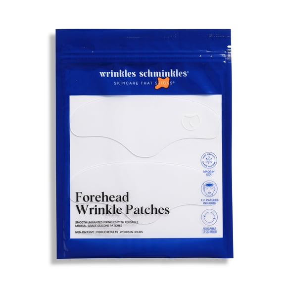 Wrinkles Schminkles Forehead Silicone Patches - Reusable 8-10 Times per Patch (2 per pack)