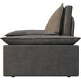 thumbnail image 6 of Tabaray 70.1" Futon Sofa Bed Queen Size, Pull Out Couch Bed, 3-in-1 Convertible Sleeper Sofa with 2 Soft Pillows, Modern Velvet Futon Couch for Living Room, Small Space, Apartment, Bedroom, Light Grey, 6 of 9