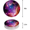 thumbnail image 1 of RYLABLUE Galaxy Starry Sky Set of 6 Round Coaster for Drinks, Absorbent Ceramic Stone Coasters Cup Mat with Cork Base for Home Kitchen Room Coffee Table Bar Decor, 1 of 5