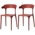 thumbnail image 6 of Modern Plastic Outdoor Dining Chair with Open U Shaped Back, 6 of 9