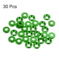 thumbnail image 3 of Unique Bargains Lot de 30 Rondelles de Comptoir M3 en Alliage d'Aluminium Anodisé, Vert, 3 of 4