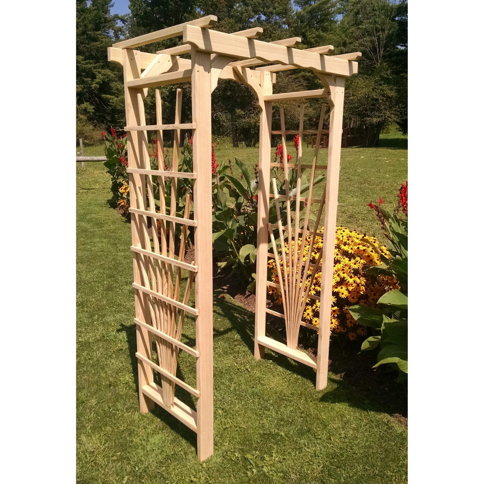 A & L Furniture Concord 7 ft. Wood Arbor