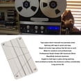 thumbnail image 3 of Open Reel Tape Media, 1/2 1/4 10 Inch Splicing Block Kit Splicing Tape Precise Size Professional  For Reel To Reel Cassette, 3 of 8