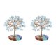 thumbnail image 1 of Injueey Elegante colgante de árbol de piedras de cristales curativos que añade encanto a la decoración del hogar Artesanías hechas a mano aguamarinas 2Conjunto, 1 of 6