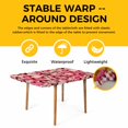 thumbnail image 4 of Valentine's Day Table Cloths for 5 Foot Rectangle Tables, Romantic Watercolor Love Pink Plaid Beige Patio Waterproof Elastic Fitted Tablecloths, Washable Rectangular Table Cover for Camping, 4 of 8