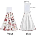 thumbnail image 4 of GZHJMY Christmas Animals Hanging Tie Towels Set of 2, Soft Absorbent Kitchen Hand Towels with Hanging Loops for Kitchen Bathroom Farmhouse Home Decor, 18.2 x 14 Inch Wash Cloths, 4 of 7