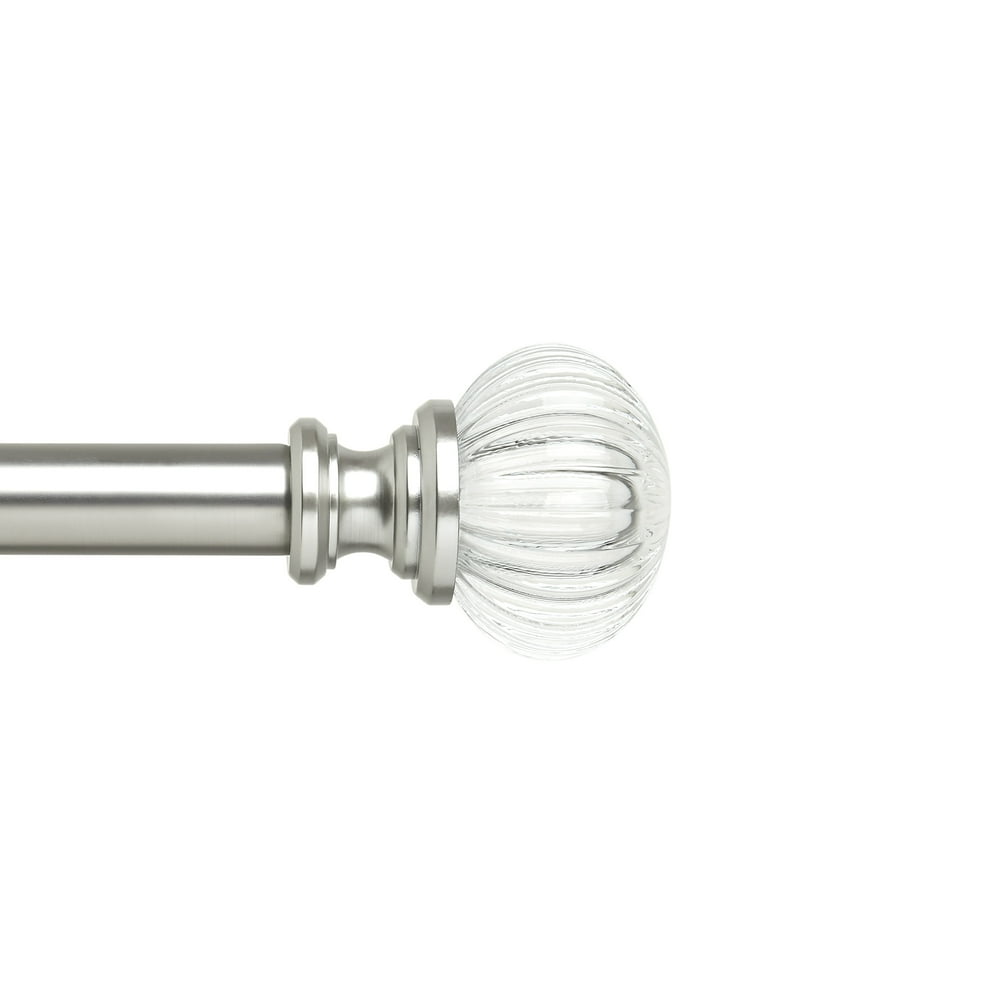 Umbra 72144" Adina 1" Diameter Curtain Rod with Acrylic Finials