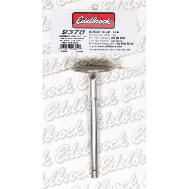 Edelbrock Vanne d'Admission 9370 - 2,06 Po.