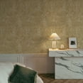 thumbnail image 3 of Tempaper Distressed Gold Leaf Metallic Gold Peel and Stick Wallpaper, 20.5" x 16.5', 3 of 8