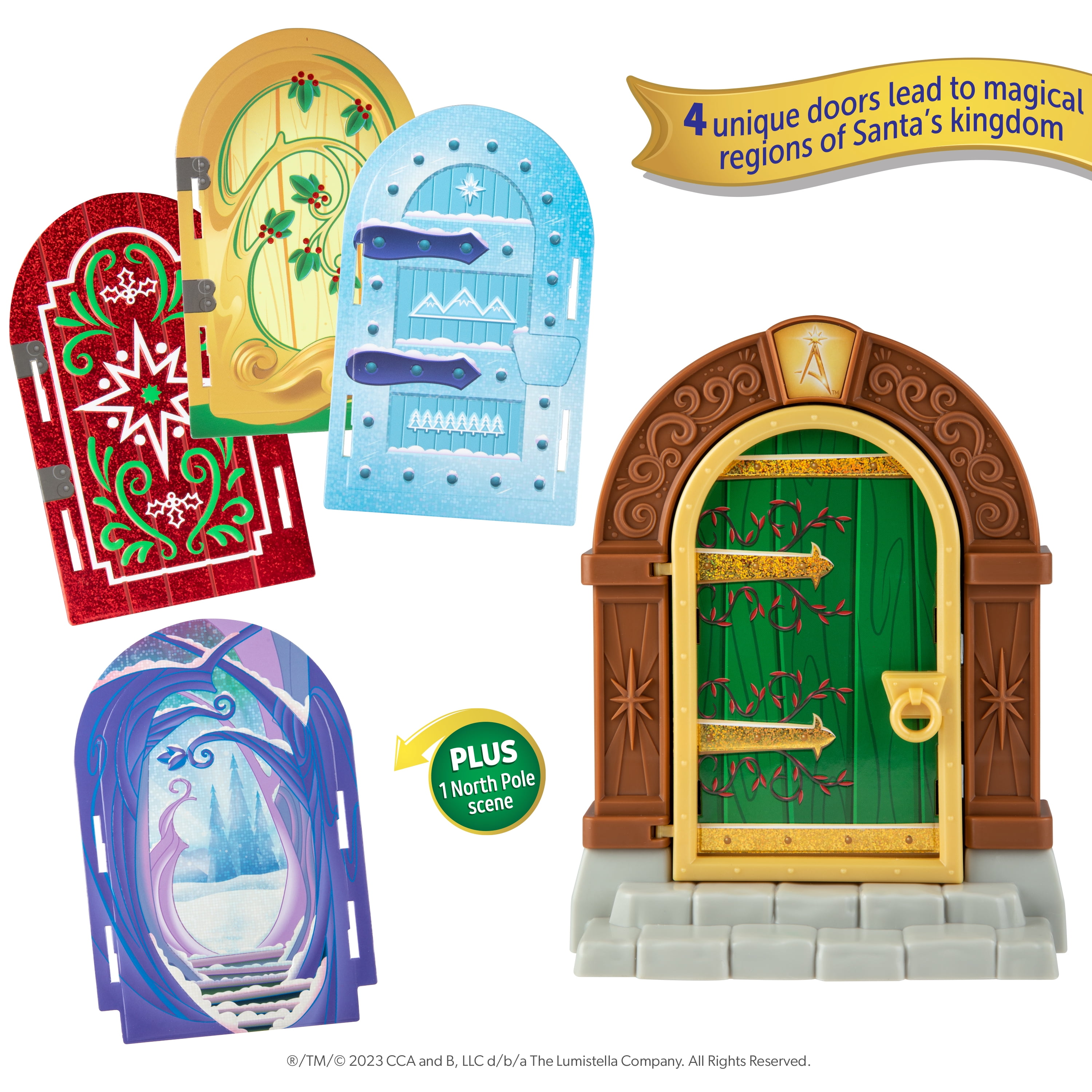 The Elf on the Shelf Elf Door Kit – Magical North Pole Portal for ALL of Santa's Helpers (Scout Elf Not Included)