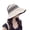 Beige, variant on Wide Brim Straw Sun Hat 50 UV Protection Foldable Panama Fedora Cloche Summer