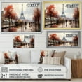 thumbnail image 4 of Designart "In 1945S French Paris wall art" Cityscapes Floater Framed Canvas Art Print, 4 of 7