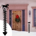 thumbnail image 4 of Medidor de nieve para exteriores, de metal, con forma de copo de nieve y hierro, preciso, resistente al viento, ideal para decoración de jardín y patio., 4 of 8
