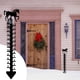thumbnail image 4 of Medidor de nieve para exteriores, de metal, con forma de copo de nieve y hierro, preciso, resistente al viento, ideal para decoración de jardín y patio., 4 of 8