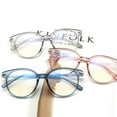 thumbnail image 2 of Pretty Comy Women's Stylish Oval Candy Color Non-prescription Eyeglasses Clear Lens Eyewear, 2 of 5