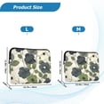thumbnail image 4 of FORMRS 15-15.6 inch Laptop Sleeve Case Soft Carrying Quilted Computer Bag Cover, Navy Flower, 4 of 7