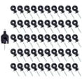 thumbnail image 1 of Electric Fence Insulator Screw-in Insulator Fence Ring Post Wooden Post Insulator with Insulator Socket Tool, 50PCS, 1 of 5